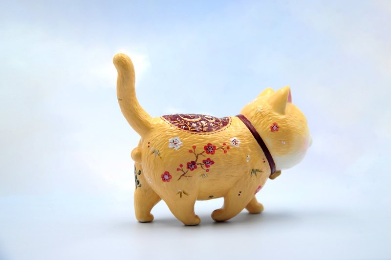 貓咪手繪公仔-有福貓 - 擺飾/家飾品 - 塑膠 多色