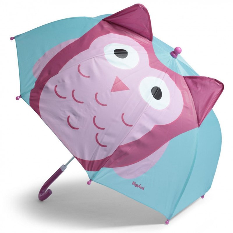 德國PlayShoes 3D立體兒童雨傘-貓頭鷹 - 兒童雨衣/雨傘 - 聚酯纖維 