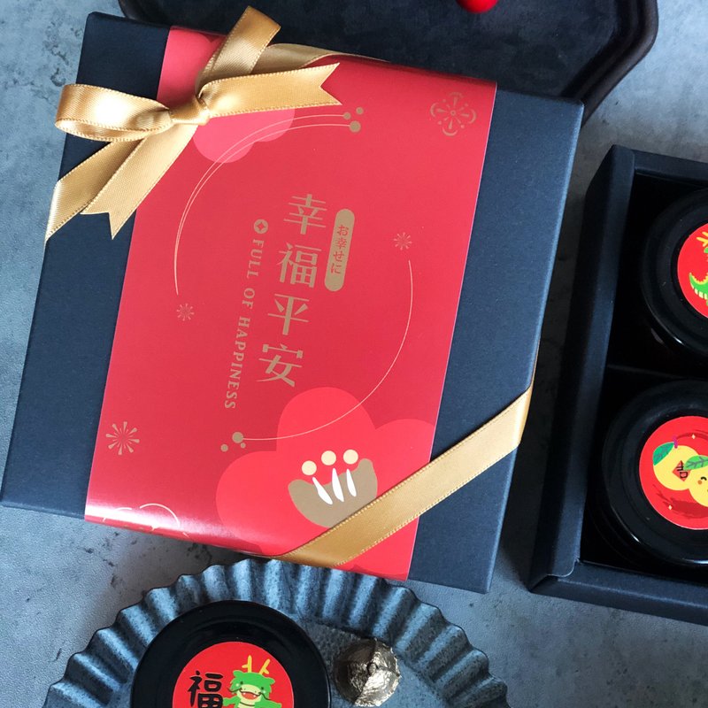 龍年限量【四入手工果醬禮盒】新年禮盒 手工果醬  伴手禮 - 果醬/抹醬 - 玻璃 