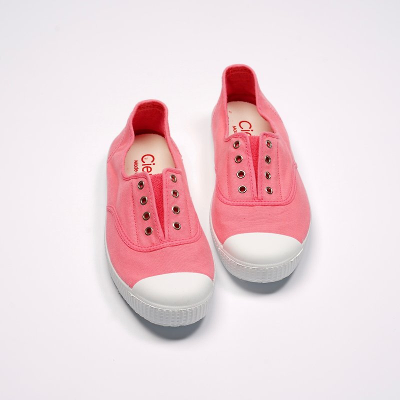 西班牙國民帆布鞋 CIENTA  70997 06 珊瑚紅色 經典布料 大人 - 女款休閒鞋 - 棉．麻 粉紅色
