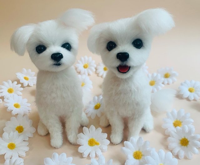 特注ウールニードルフェルト犬人形全身 - ショップ 4pmneedlefelt 人形・フィギュア - Pinkoi