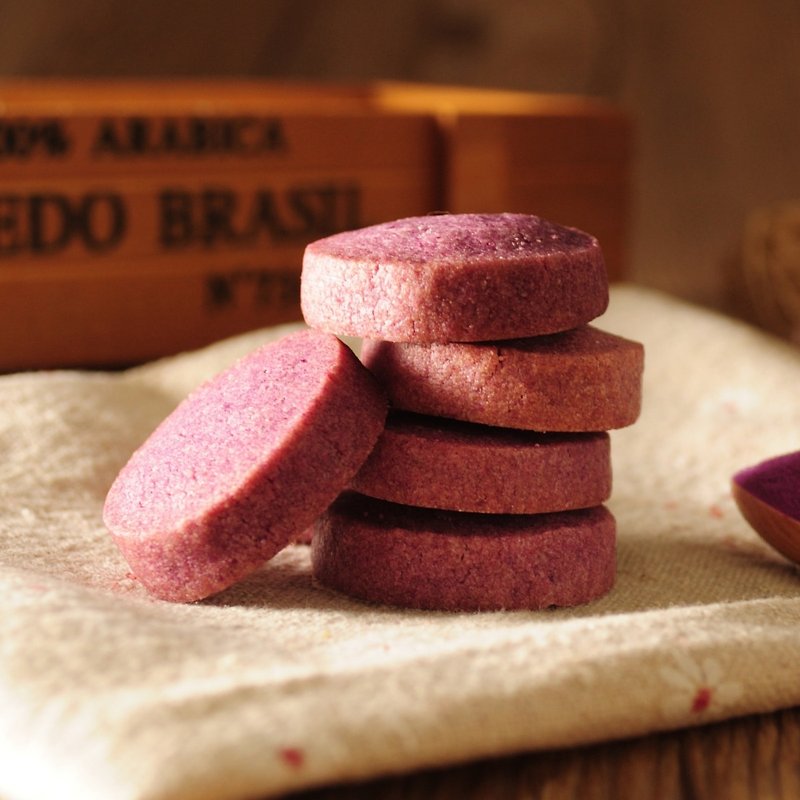 【Chamberly】Purple heart sweet potato pancake/Taiwanese local ingredients/Handmade biscuits - คุกกี้ - อาหารสด 