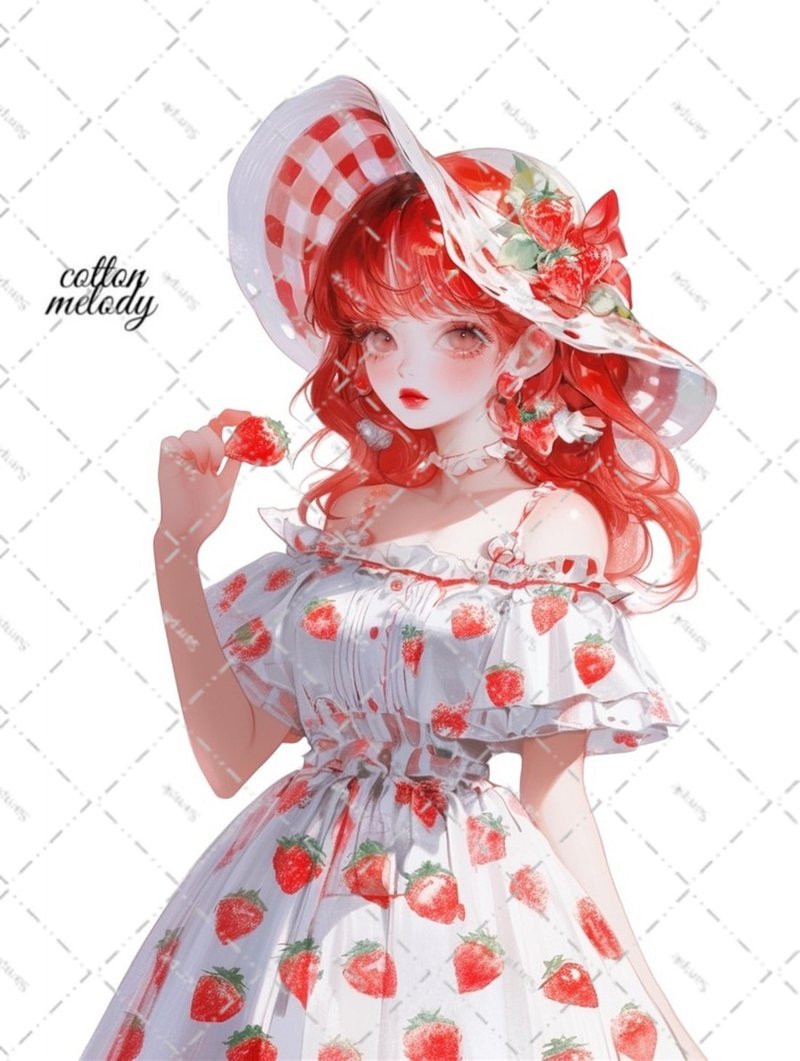 original sticker no.6483 人物ステッカー オリジナルステッカー 人物ステッカー 女の子ステッカー オリジナル人物ステッカー - 貼紙 - 紙 