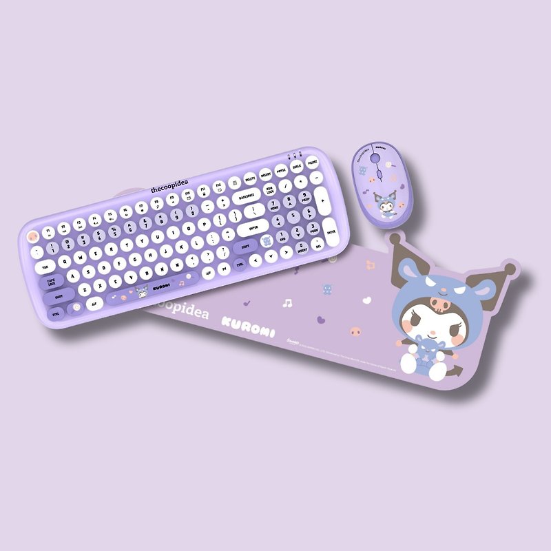 Kuromi x thecoopidea TAPPY+ Limited Edition Wireless Keyboard and Mouse Set - Computer Accessories - Other Materials Purple