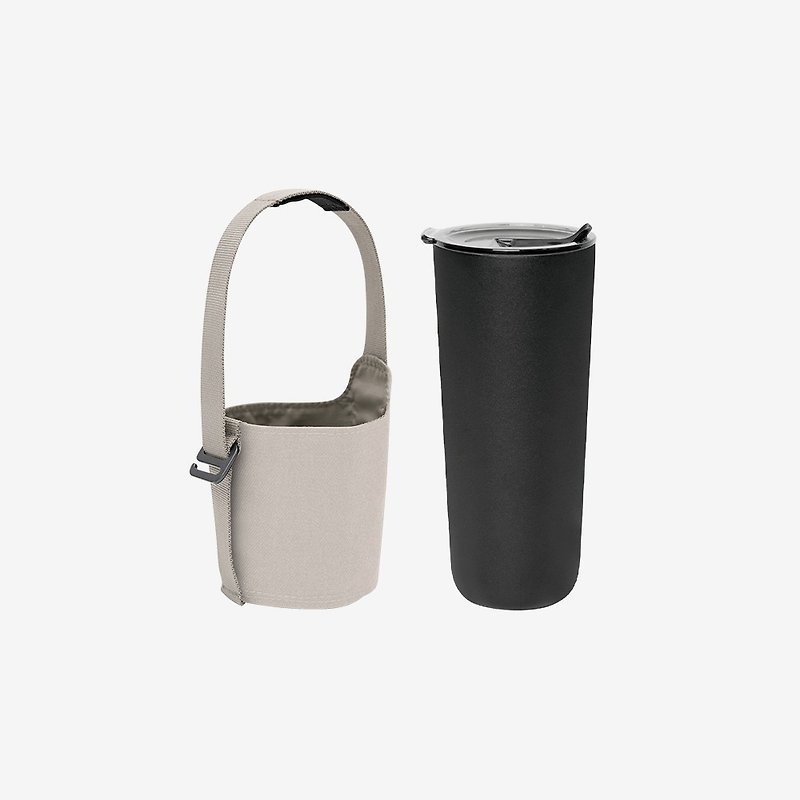 不鏽鋼 水壺/水瓶 黑色 - HIDING iN 飲料杯(隕石黑) - 杯袋組合
