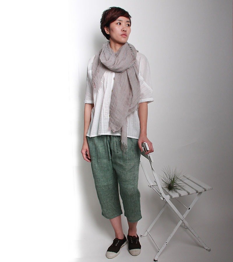 & by tan&luciana  Cotton shirt - เสื้อเชิ้ตผู้หญิง - ผ้าฝ้าย/ผ้าลินิน ขาว