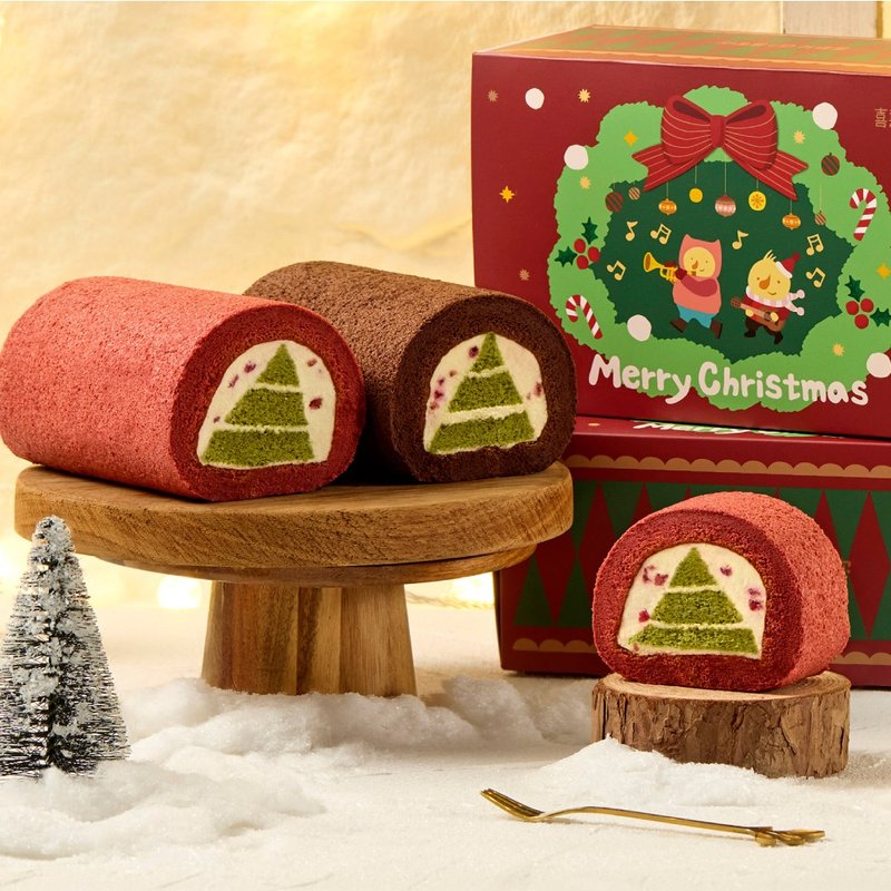 【喜憨兒 聖誕禮】耶誕森林蛋糕禮盒 | 派對聚會分享 | 交換禮物 - 蛋糕/甜點 - 新鮮食材 