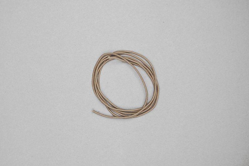 Light brown fine woven elastic rope 140 cm for CULTU-RE hand account - Notebooks & Journals - Polyester Khaki