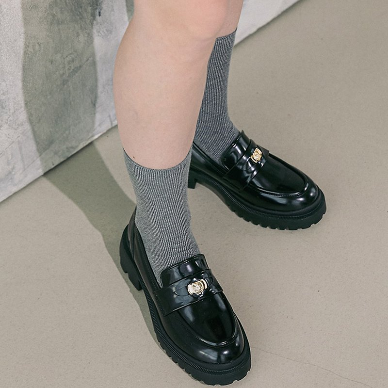 PRE-ORDER – MACMOC BLuck Loafers BLACK - รองเท้าอ็อกฟอร์ดผู้หญิง - วัสดุอื่นๆ สีดำ