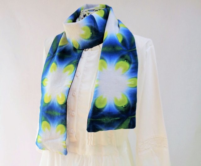 Good Shibori Silk Reversible Scarf