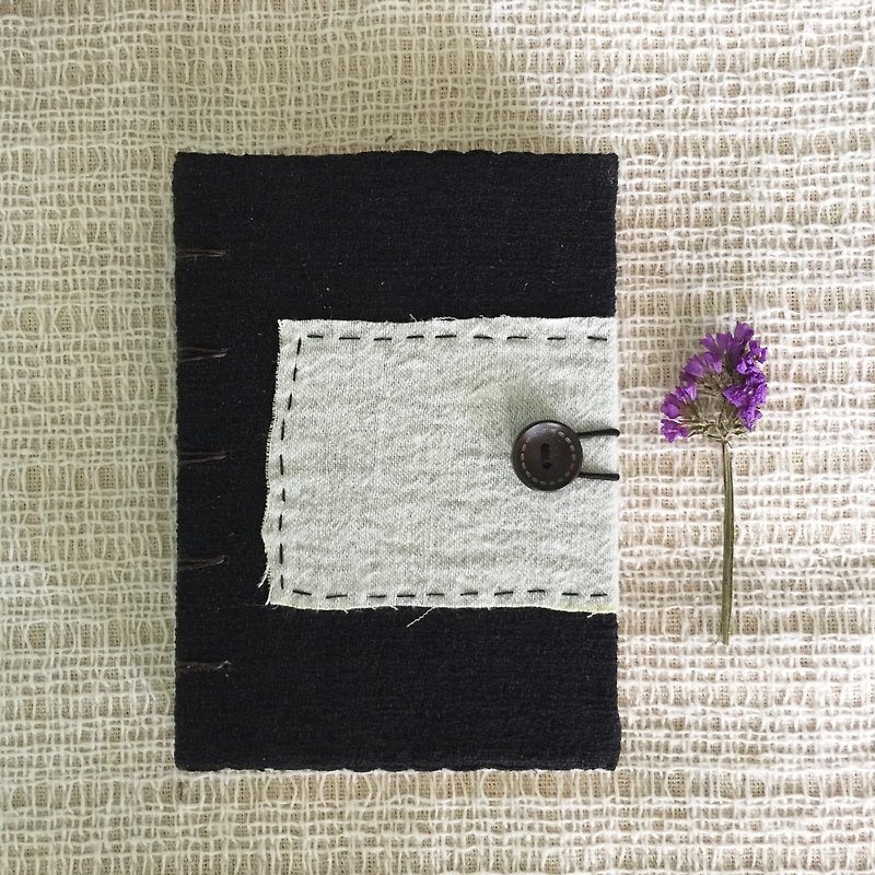 Notebook Handmadenotebook Diary 筆記本 - Notebooks & Journals - Cotton & Hemp Black