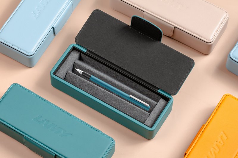 LAMY 皮革禮盒  / CP1 / 56  全系列 aquamarine 土耳其藍 多選 - 鋼筆 - 鋁合金 藍色