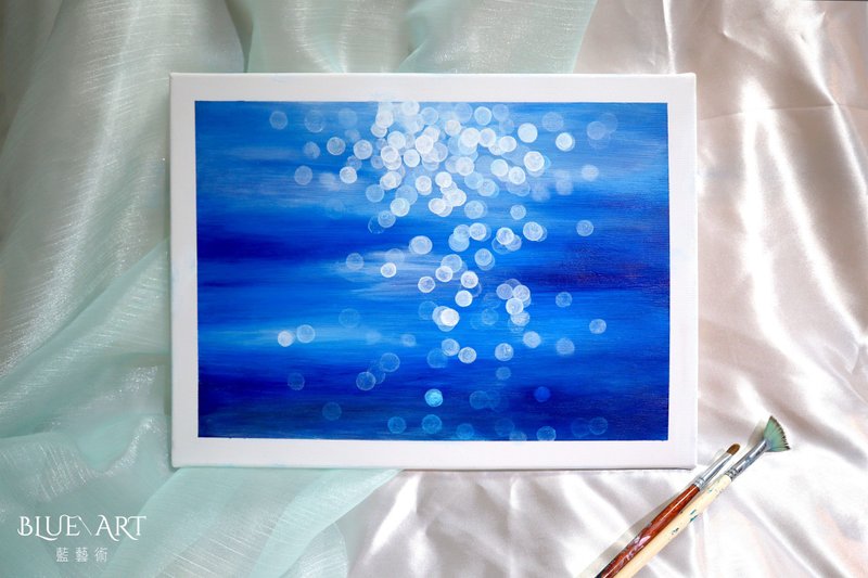 Sea Light- Acrylic Painting - วาดภาพ/ศิลปะการเขียน - วัสดุอื่นๆ 