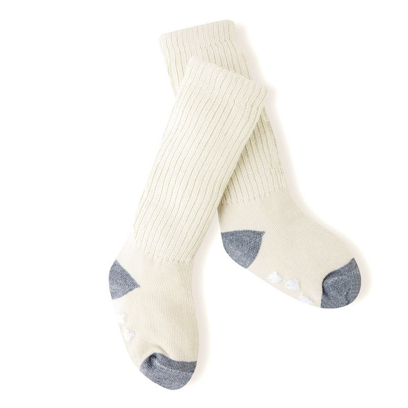 【SISSO Organic Cotton】Grey Rice Bubble Baby Socks (Sports) 3M 12M 2A - Baby Socks - Cotton & Hemp Gray