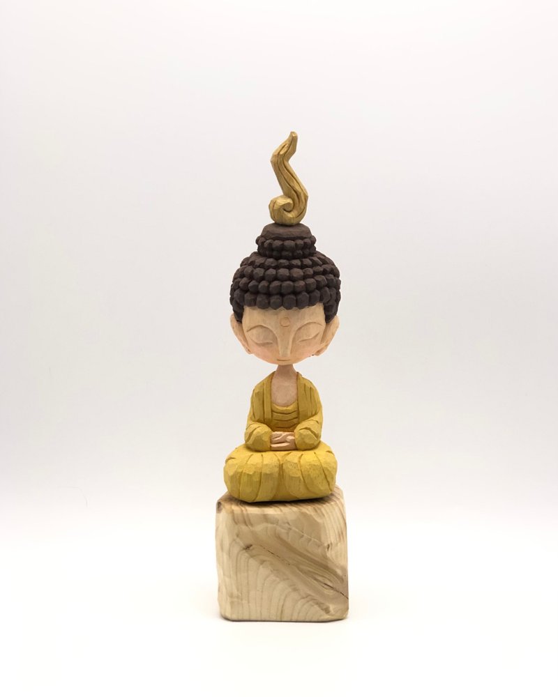 Peaceful little Buddha - Items for Display - Wood 