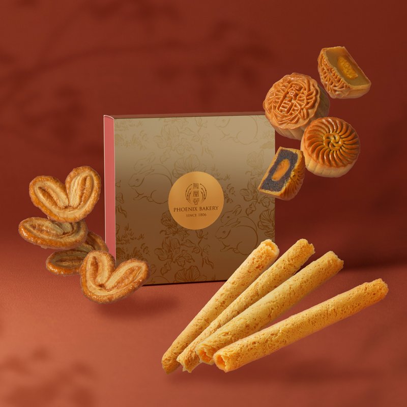 【早鳥預購】鳳凰邨中秋節限量禮盒 - 蛋糕/甜點 - 新鮮食材 紅色