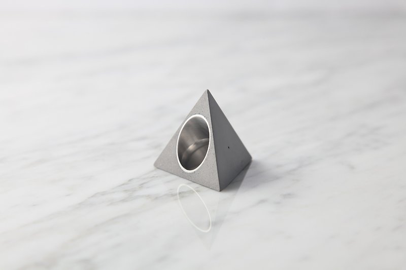 Tetrahedron Ring (Original) - General Rings - Cement Gray