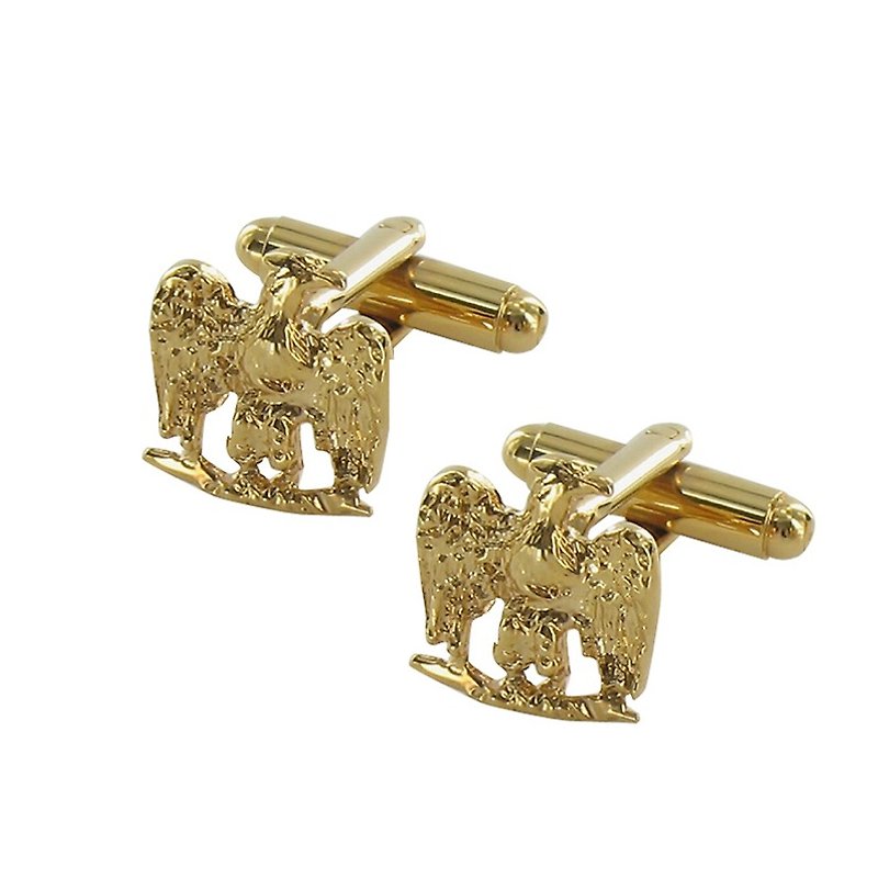 Emperor's Eagle Cufflinks, Napoleon Museum, France - Cuff Links - Other Metals Gold
