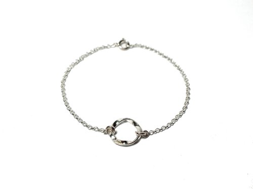 ツイストサークル925スターリングシルバーブレスレット