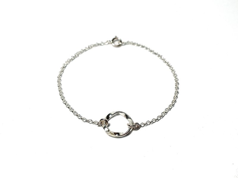 Silver925 Bracelet , Circle - สร้อยข้อมือ - เงินแท้ สีเทา