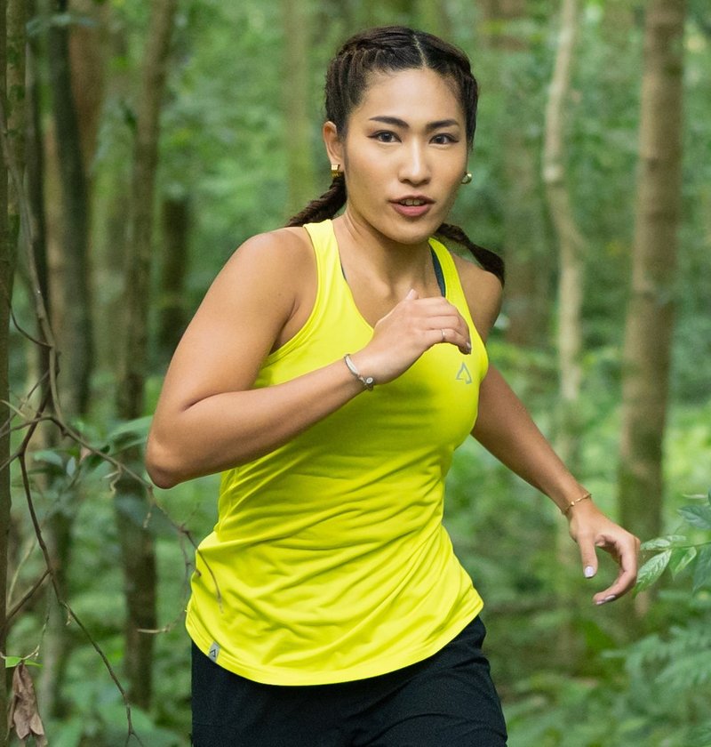 Wi Workout Running Tank Tops for Women - Yellow - Men's Sportswear Tops - Polyester Yellow