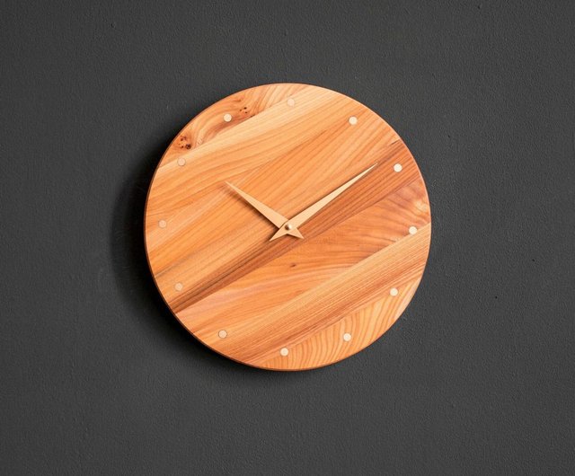 サイレントウォールクロック真鍮家具/彼へのパーソナライズされた