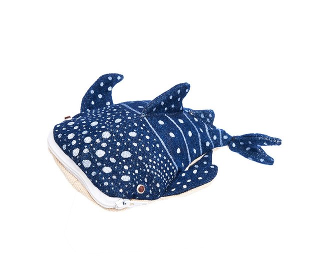 港魚手作りの小さなジンベエザメ筆箱・オーシャンシリーズ - ショップ