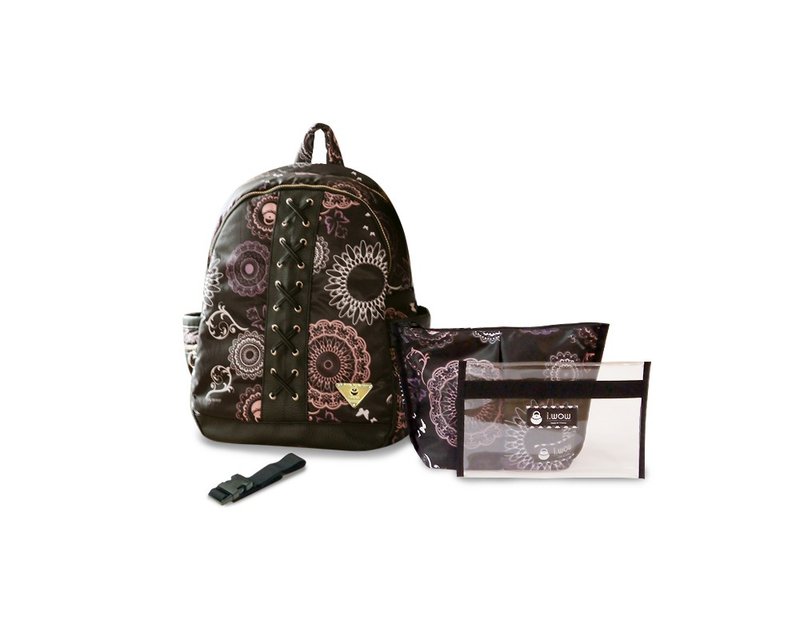 [Ava bag] Backpack/mother bag‧Firework ink ballet - Diaper Bags - Polyester 