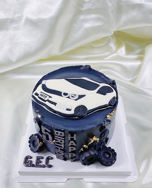 GJ.cake 汽車 翻糖 客製化 生日蛋糕 造型蛋糕 卡通 手繪 6 8吋 面交