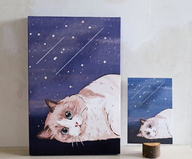 楽天市場】貼り絵「ネコ/猫」イラスト入り額縁【ロイヤル