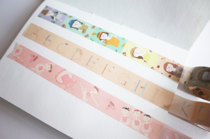Masking Tape 3 rolls set - Washi Tape - Paper Multicolor