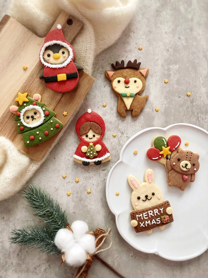 Little Red Riding Hood Christmas cookies. - Handmade Cookies - Fresh Ingredients Multicolor