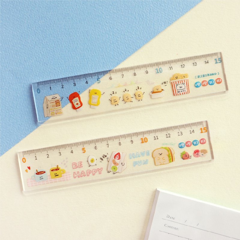 Mile buckle/15cm plastic ruler (2 pictures) - Other - Plastic 