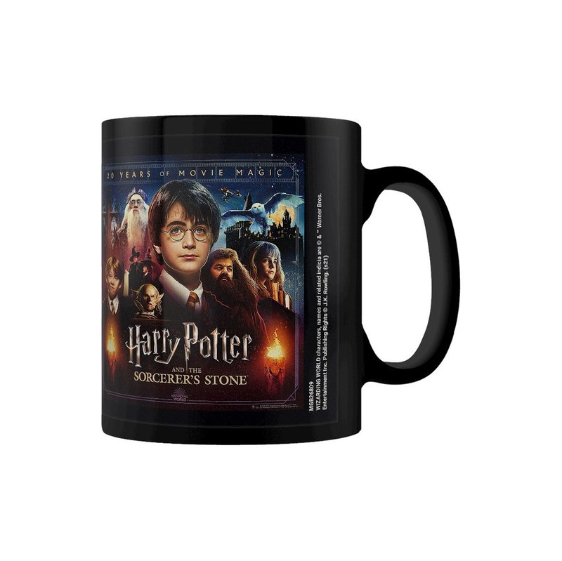 【哈利波特】 神秘的魔法石 上映20週年紀念馬克杯 Harry Potter - 咖啡杯/馬克杯 - 瓷 黑色