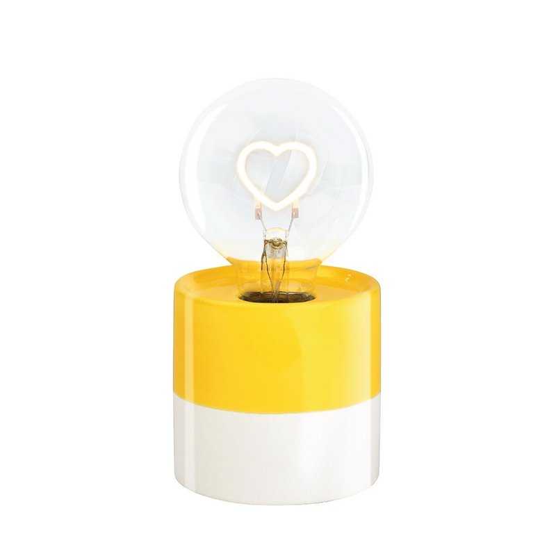 LED heart-shaped atmosphere light - โคมไฟ - ดินเผา 