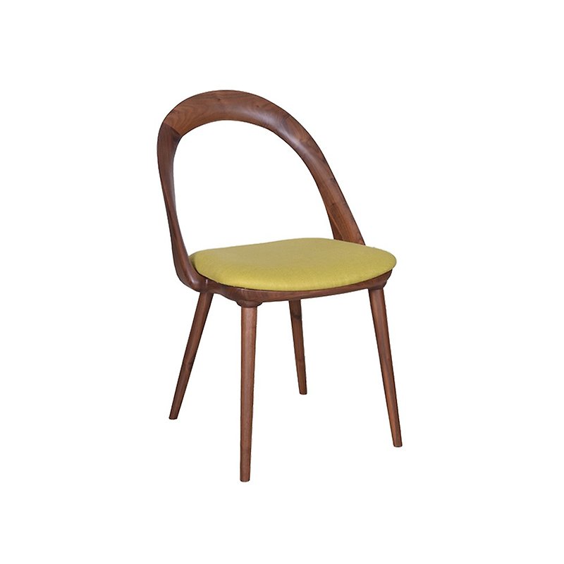 【D3原木家居】Chelsea北美胡桃木餐椅 客廳椅 - 椅子/沙發 - 木頭 多色