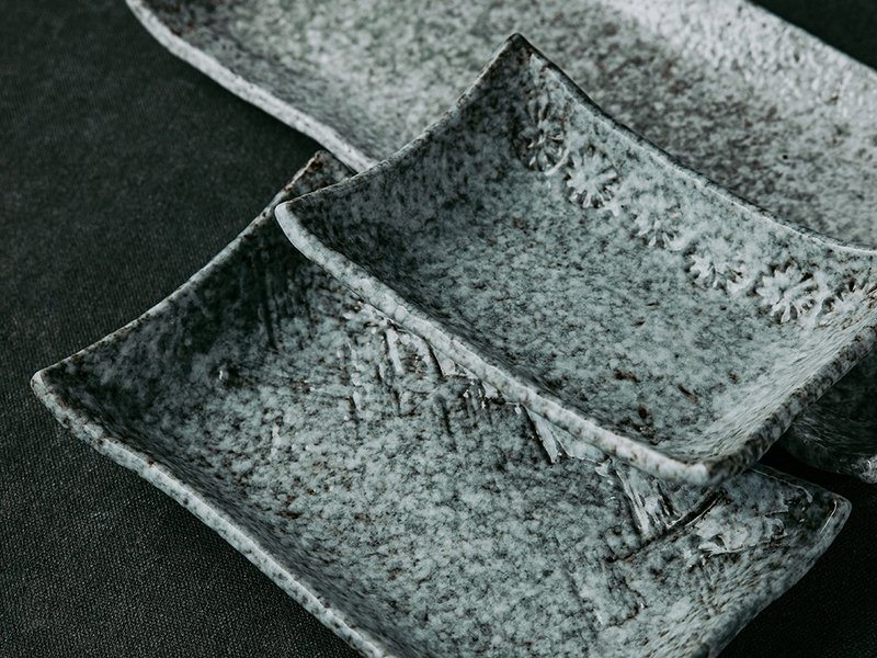 【寶來陶】流織紋承皿 - 盤子/餐盤/盤架 - 陶 