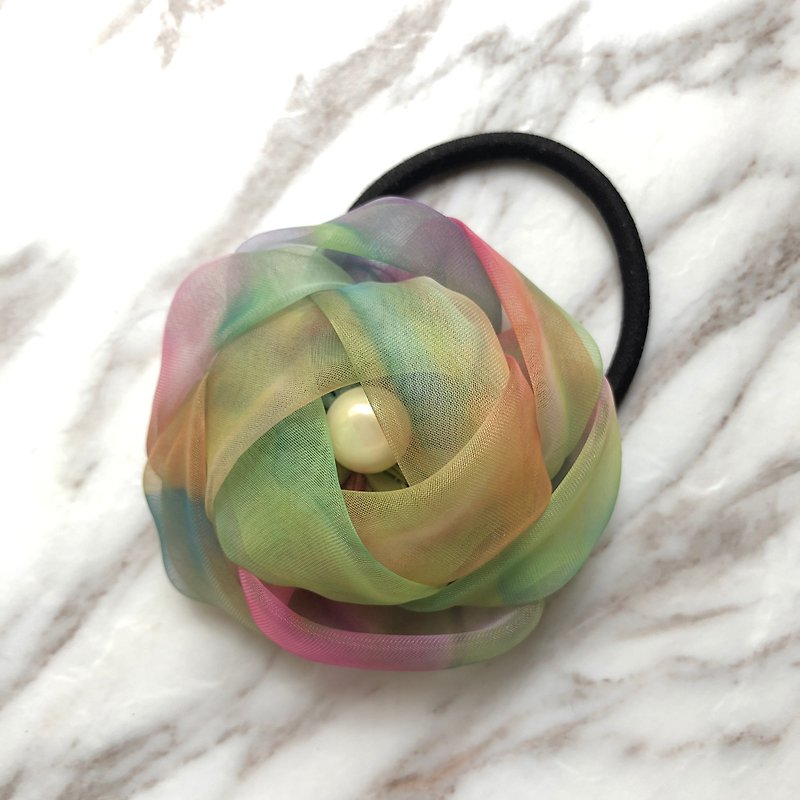 Gradient yarn bud bundle / green - Hair Accessories - Other Materials 