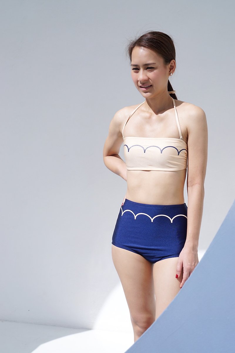 2-Piece Play Date collection in Royal Blue and Eggshell - 女泳衣/比基尼 - 聚酯纖維 藍色
