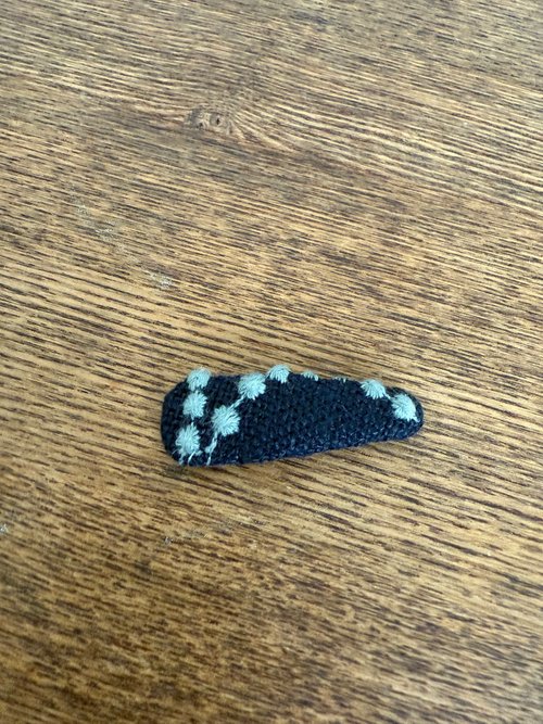 ミナペルホネン ハンドメイド パッチンどめ アクセサリー ヘアーアクセサリー パッチンどめ ミナペルホネンタンバリン