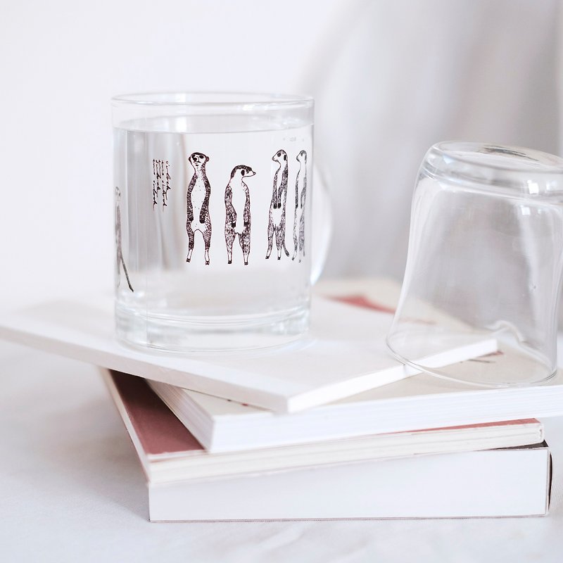 Meerkat transparent glass mug - Mugs - Glass Transparent