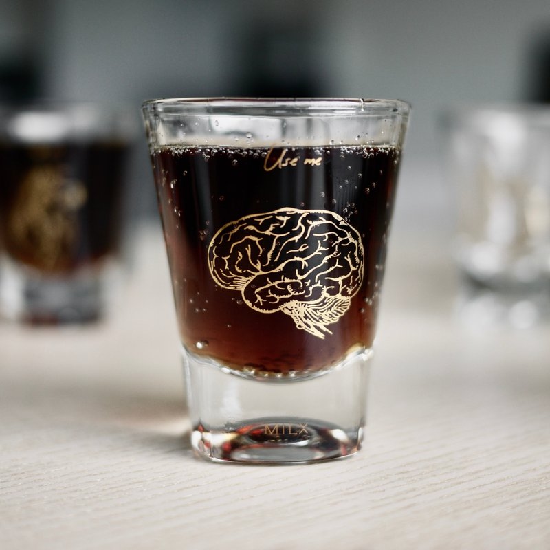 Give it a shot ! 大腦烈酒杯 - 酒杯/酒器 - 玻璃 金色