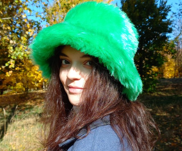 fuzzy rave hat