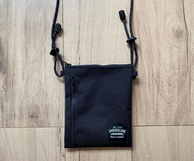 Reform Black Small Sacoche Bag with Strap Card Holder Phone Bag