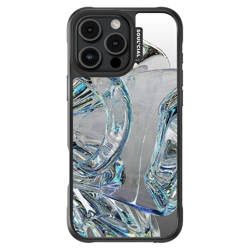 Metallic Translucent Glimmer iPhone 16 mobile phone case magnetic anti-collision protective case - Phone Cases - Other Materials 