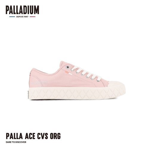 PALLADIUM PALLADIUM ACE CVS ORG 鑽石菱紋鬆餅鞋 男女共款 粉 74447