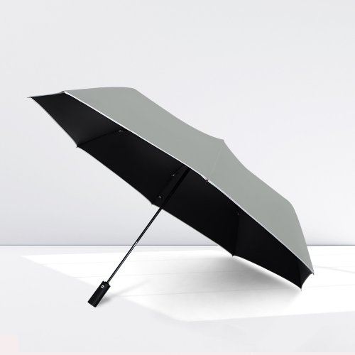 TDN TDN反光防回彈降溫自動開收傘 超大抗UV自動雨傘(岩石灰)