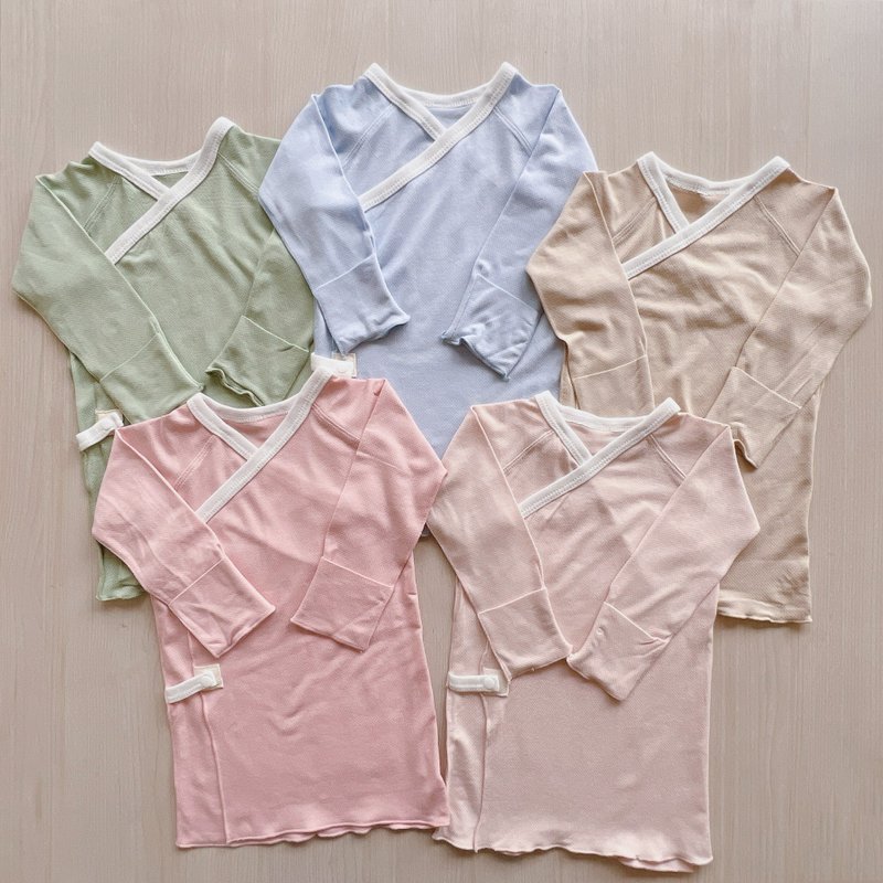 【YOURs】Guliu cotton-good cotton clothing made in Taiwan, children's clothing with cool gauze and hole-in-the-wall clothing - Onesies - Other Materials 