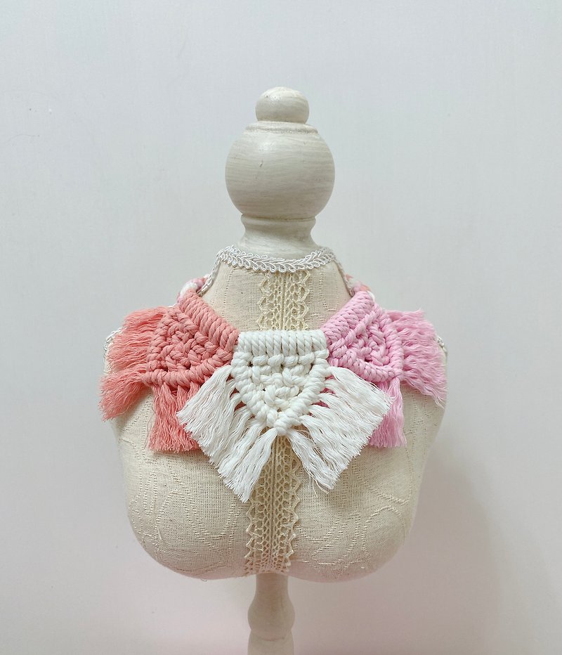 手編みのボヘミアンスカーフ（三角風） - オーダーメイドグッズ - コットン・麻 多色
