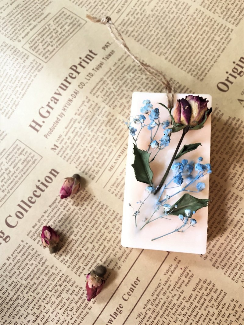 Rose incense bricks (floral notes) home fragrance series wedding small objects gift sketch - น้ำหอม - พืช/ดอกไม้ สีเขียว